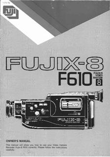 Fujifilm F 610 manual. Camera Instructions.